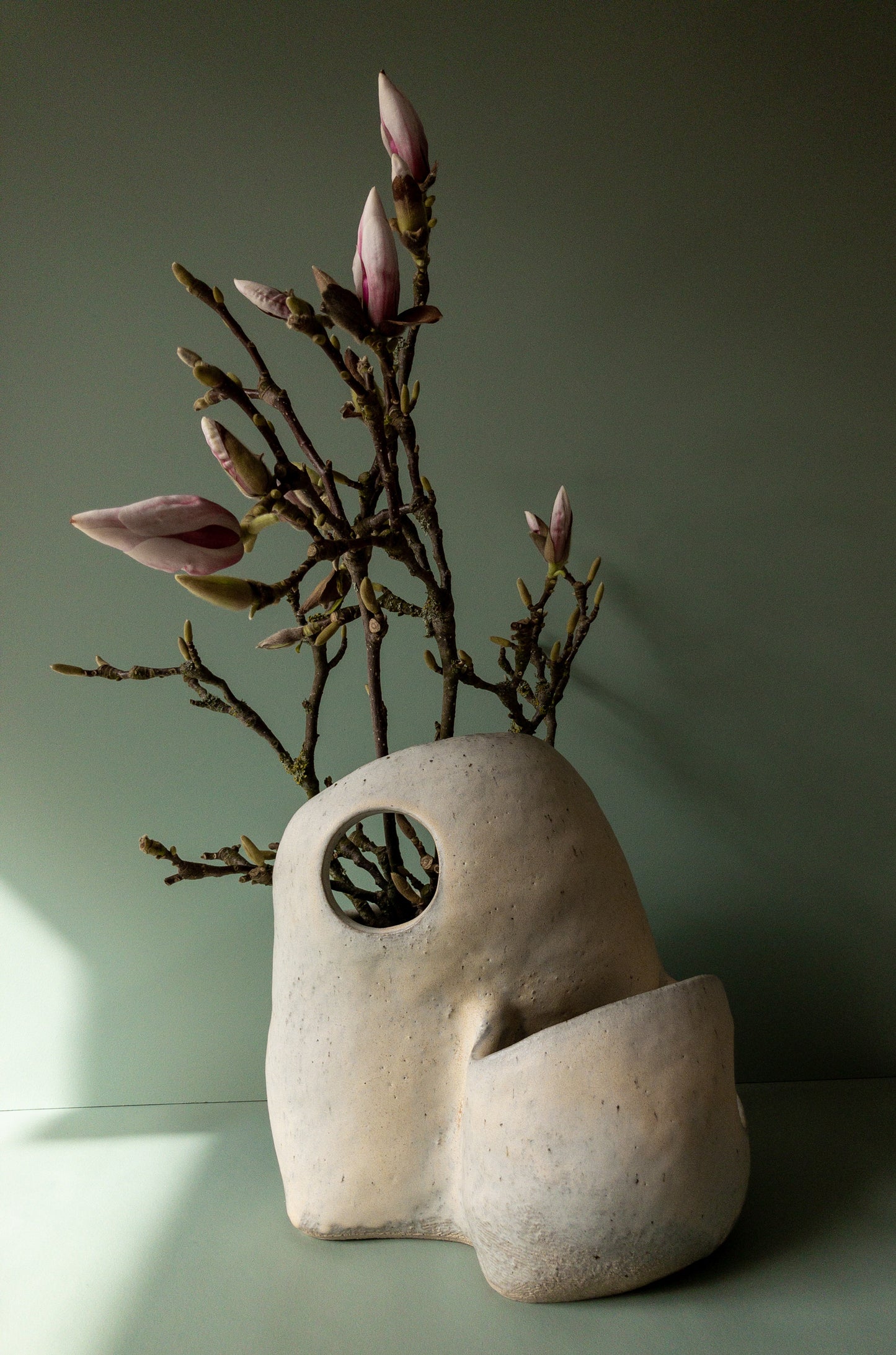 Matte White Vase/Sculpture, Large