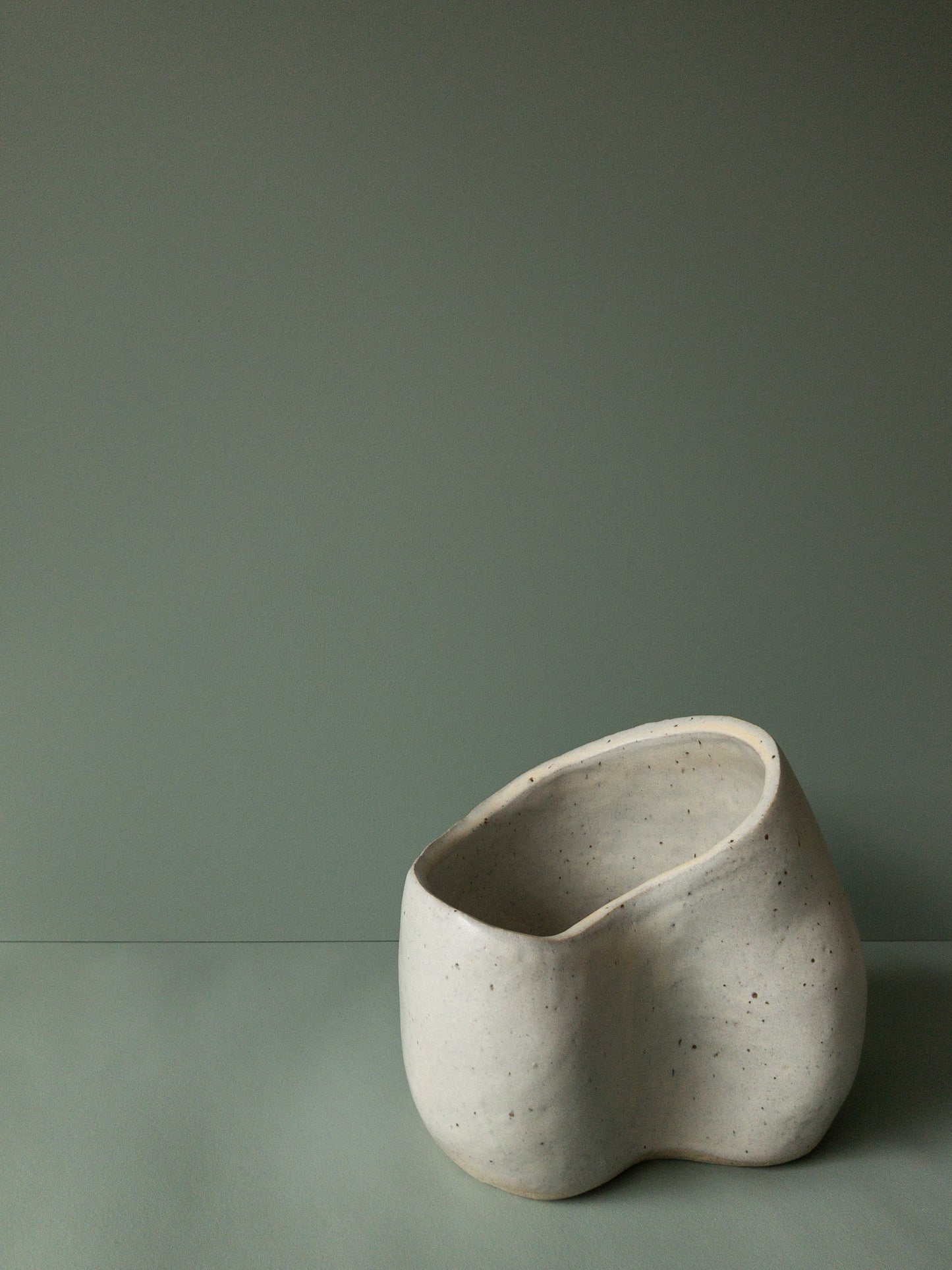 Matte White Vase/Sculpture, Medium