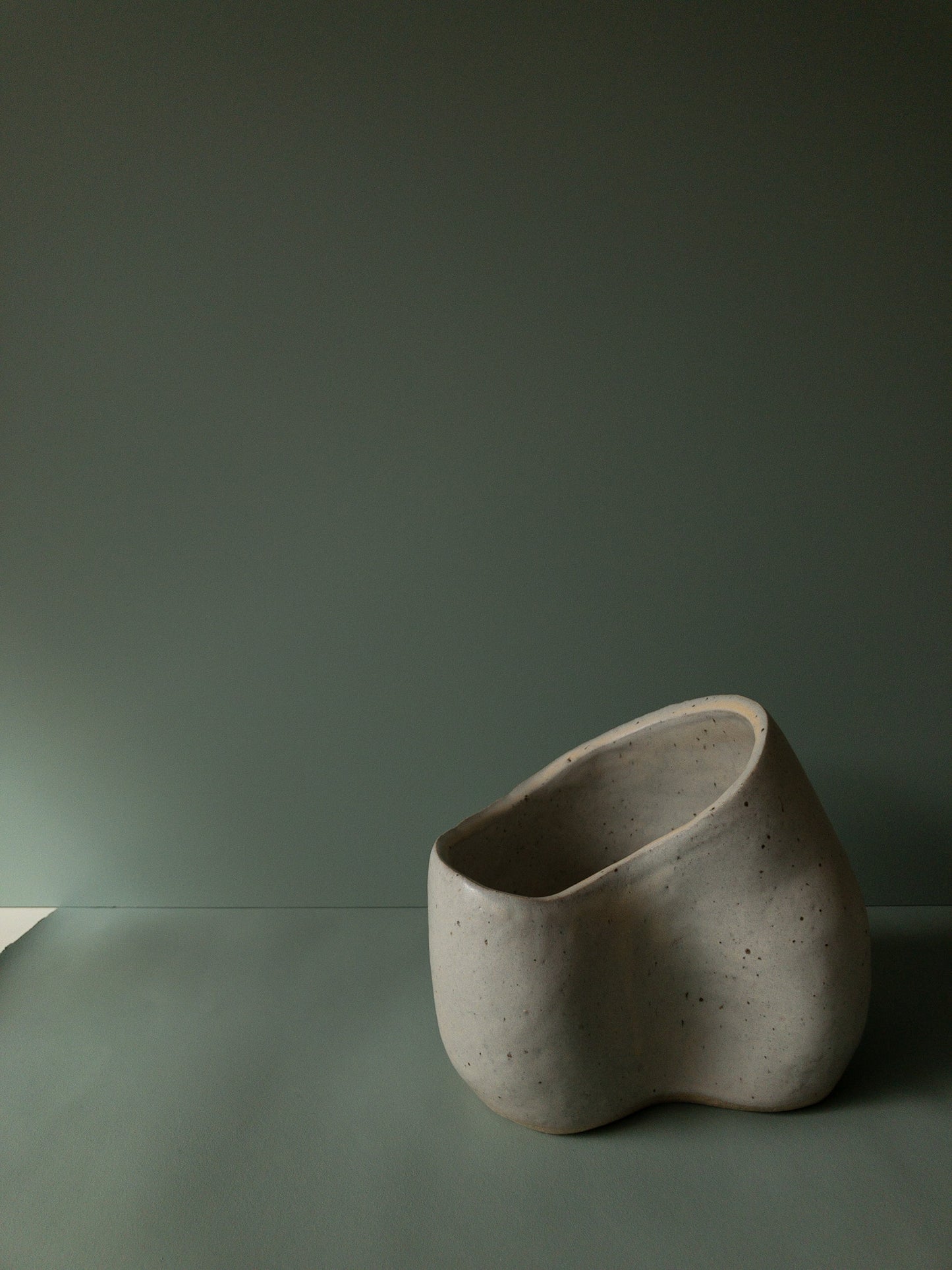 Matte White Vase/Sculpture, Medium