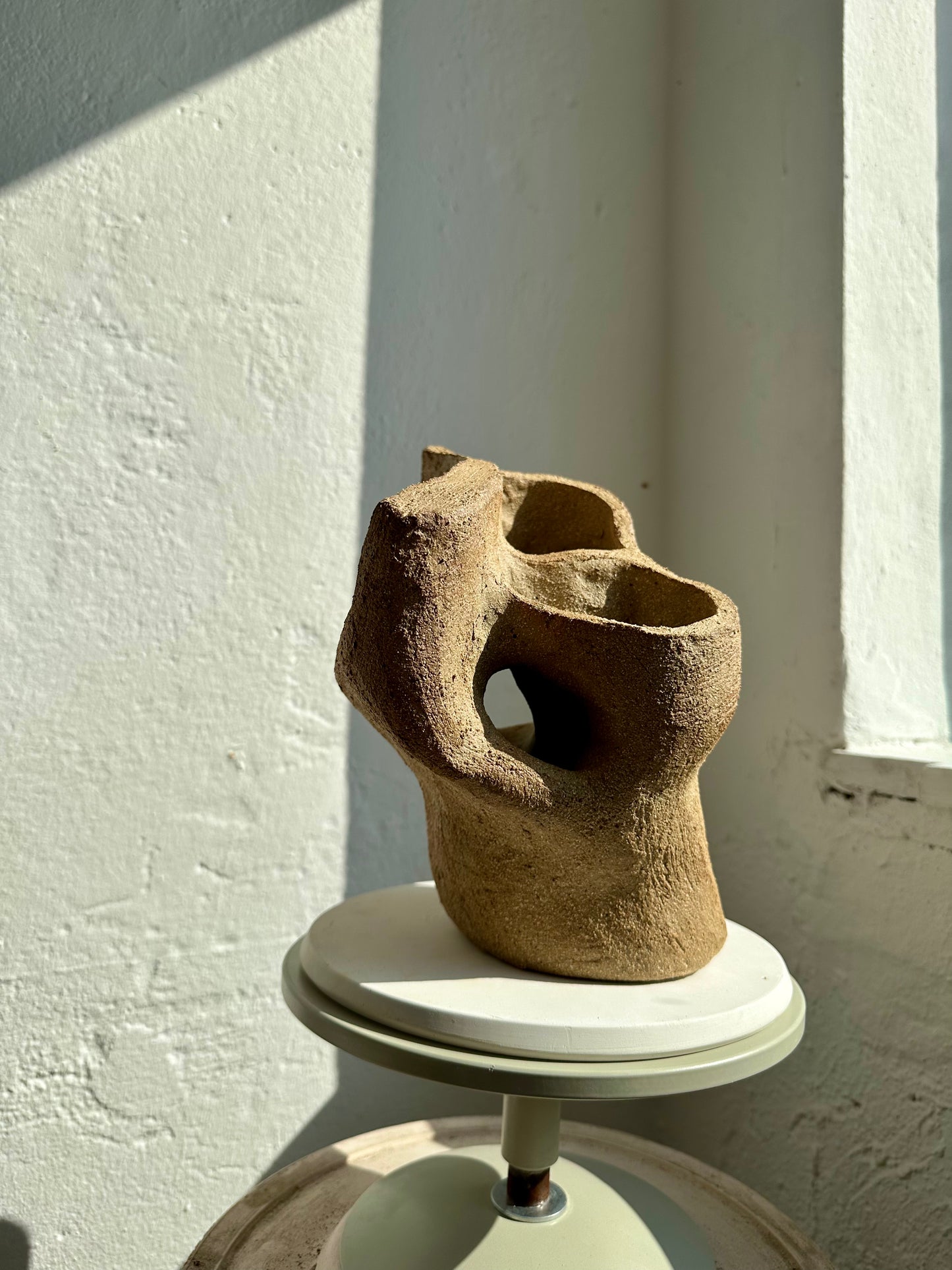 Matte Beige Sculpture, Medium