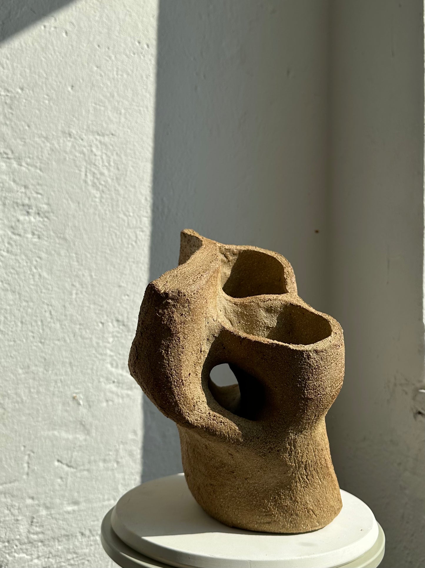 Matte Beige Sculpture, Medium