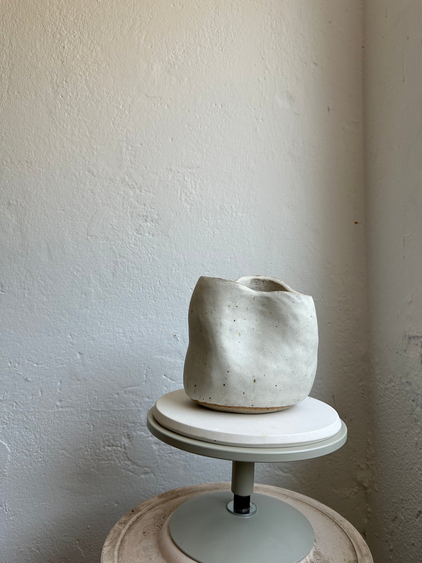 Matte White Vase, Medium
